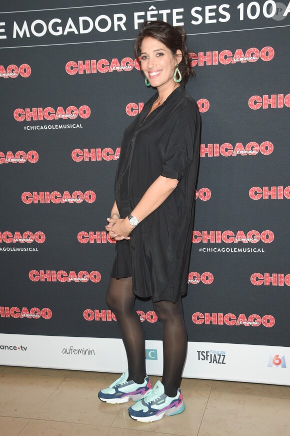 Laurie Cholewa enceinte - Générale de la comédie musicale "Chicago" au Théâtre Mogador à Paris le 26 septembre 2018. © Coadic Guirec/Bestimage