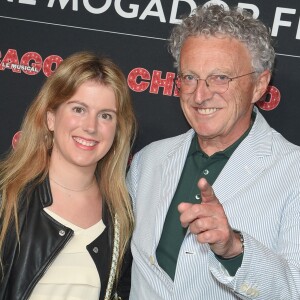 Nelson Monfort et sa fille Isaure Monfort - Générale de la comédie musicale "Chicago" au Théâtre Mogador à Paris le 26 septembre 2018. © Coadic Guirec/Bestimage