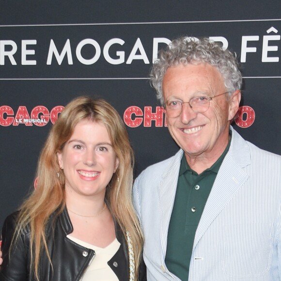 Nelson Monfort et sa fille Isaure Monfort - Générale de la comédie musicale "Chicago" au Théâtre Mogador à Paris le 26 septembre 2018. © Coadic Guirec/Bestimage