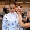 Kaia Gerber - Coulisses du défilé Off-White™ collection prêt-à-porter printemps-été 2019 lors de la Fashion Week de Paris, le 27 septembre 2018. © Ramsamy Veeren/Bestimage