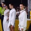 Kaia Gerber et Bella Hadid - Défilé Off-White™ collection prêt-à-porter printemps-été 2019 lors de la Fashion Week de Paris, le 27 septembre 2018.