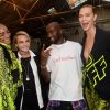 Jourdan Dunn, Cara Delevingne, Virgil Abloh et Karlie Kloss - Coulisses du défilé Off-White lors de la Fashion Week de Paris, le 27 septembre 2018. © Veeren/CVS/Bestimage