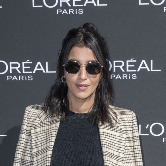 Leïla Bekhti lors du photocall du défilé l'Oréal Paris 2018 sur la Seine le 30 septembre 2018. © Olivier Borde / Cyril Moreau / Bestimage