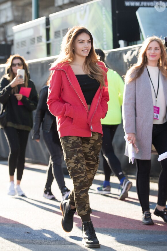 Exclusif - Thylane Blondeau - Arrivée des people au défilé l'Oréal à Paris le 30 septembre 2018.