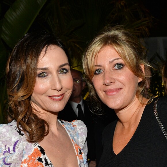 Elsa Zylberstein, Amanda Sthers lors du dîner "Dior - Madame Figaro Unifrance" à l'hôtel JW Marriott lors du 71ème Festival International du Film de Cannes le 12 mai 2018.