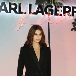 Kaia Gerber - Cocktail de lancement de la collection capsule Karl Lagerfeld x Kaia de Kaia Gerber et Karl Lagerfeld à la boutique Karl Lagerfeld dans le 7e arrondissement. Paris, le 2 octobre 2018. © Denis Guignebourg/Bestimage