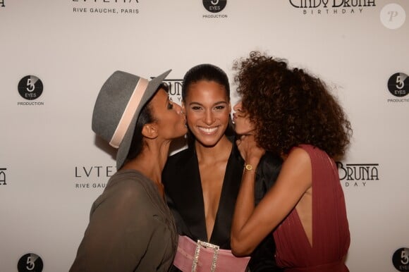 Sonia Rolland, Cindy Bruna, Noémie Lenoir - Le mannequin Cindy Bruna fête son 24ème anniversaire à l'hôtel Lutetia à Paris le 29 septembre 2018. Evènement organisé par Five Eyes Production © Rachid Bellak/Bestimage