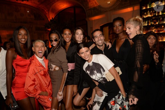Leila Nda, Dilone, Winnie Harlow, Cindy Bruna, guest, Georgia Fowler, Mohammed Al Turki, Maria Borges, Devon Windsor - Le mannequin Cindy Bruna fête son 24ème anniversaire à l'hôtel Lutetia à Paris le 29 septembre 2018. Evènement organisé par Five Eyes Production © Rachid Bellak/Bestimage