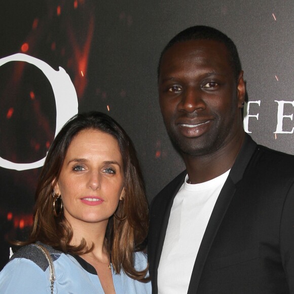Hélène Sy et son mari Omar Sy à la première de Inferno au théâtre DGA à Los Angeles, le 25 octobre 2016.
