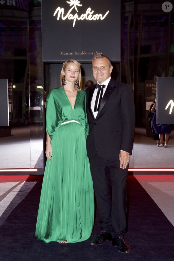 Exclusif - Jean-Charles de Castelbajac et sa compagne Pauline de Drouas - Dîner de Gala de la 30ème Biennale de Paris au Grand Palais. Le 6 septembre 2018