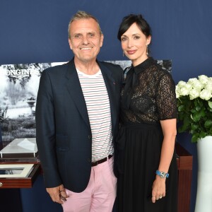 Exclusif - Jean-Charles de Castelbajac, Géraldine Maillet - Longines Paris Eiffel Jumping au Champ de Mars à Paris le 7 juillet 2018. © Perusseau/Veeren/Bestimage