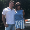 Karine Le Marchand divine et souriante au côté de Nicolas de "L'amour est dans le pré 9" - Instagram, à Nancy, 1er juillet 2018