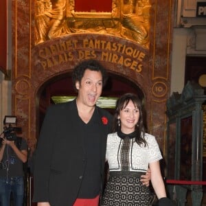 Eric Antoine et sa femme Calista - inauguration de la statue de cire de "Eric Antoine" au musée Grévin à Paris le 10 octobre 2018. © Coadic Guirec/Bestimage10/10/2018 - Paris