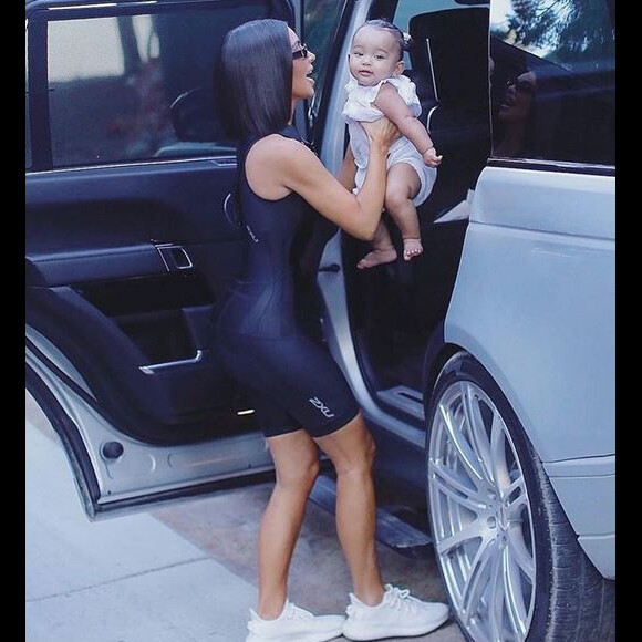 Kim Kardashian et sa fille Chicago. Septembre 2019.
