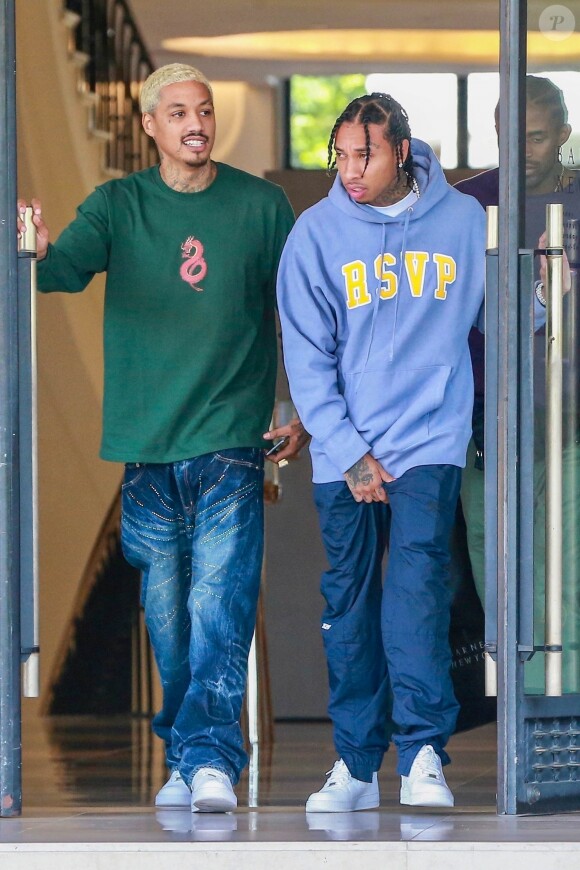 Exclusif - Tyga est allé faire du shopping avec des amis chez Barneys New York à Beverly Hills, le 1er septembre 2018.