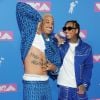 A.E. et Tyga - Photocall des MTV Video Music Awards 2018 au Radio City Music Hall à New York, le 20 août 2018.