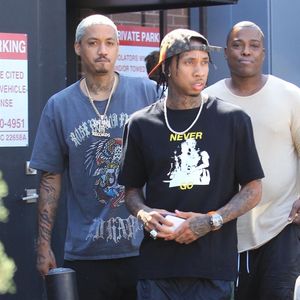 Tyga et A.E. au restaurant Il Pastaio à Beverly Hills. Le 17 juillet 2018.