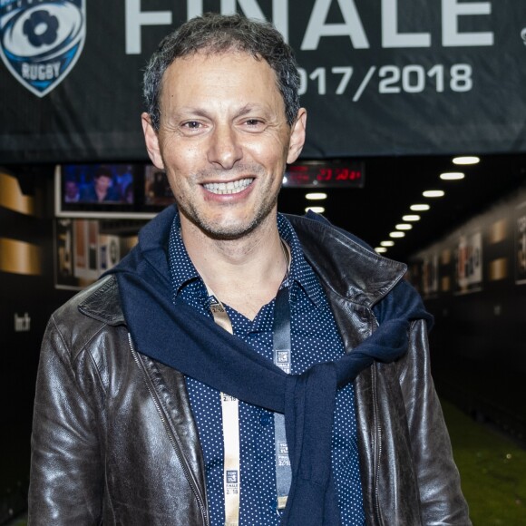 Exclusif - Marc-Olivier Fogiel - People lors de la finale du Top 14 français entre Montpellier et Castres au Stade de France à Paris, le 2 juin 2018. © Pierre Perusseau/Bestimag