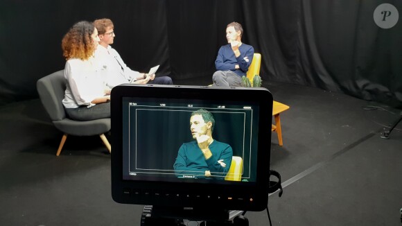 Exclusif - Marc-Olivier Fogiel en interview sur Facebook Live de Purepeople © Francis Petit / Bestimage