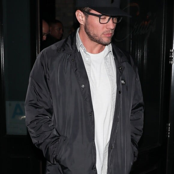 Ryan Phillippe quitte le restaurant Craig à West Hollywood le 22 mars 2018.