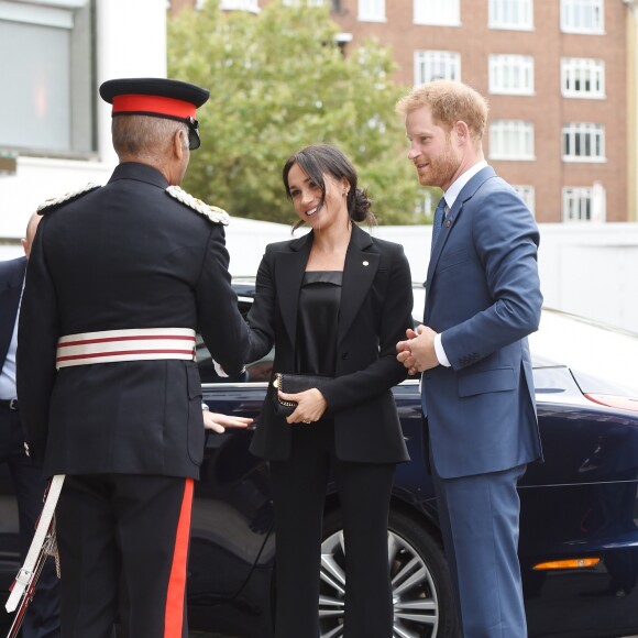 Le prince Harry, duc de Sussex et Meghan Markle, duchesse de Sussex arrivent à la soirée WellChild Awards à l'hôtel Royal Lancaster à Londres le 4 septembre 2018.