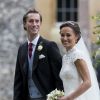 Pippa Middleton et James Matthews à leur mariage en l'église St Mark Englefield, Berkshire, Royaume Uni, le 20 mai 2017.