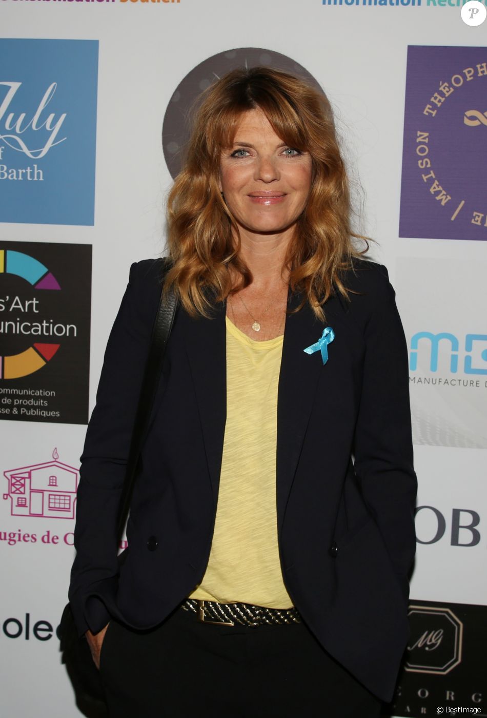Exclusif - Gwendoline Hamon (marraine de l&#039;association IMAGYN) - 5ème édition du cocktail &quot;A Claudine&quot; au profit de l&#039;association IMAGYN (Initiative des Malades Atteintes de cancers GYNécologiques) dans le cadre Octobre Rose au restaurant M Georges à Paris, France, le 15 octobre 2018. © Denis Guignebourg/Bestimage
