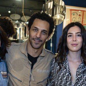 Semi-exclusif - Sandra Sisley et son mari Tomer Sisley - à l'ouverture de "L'atelier 55" dans le 7ème arrondissement de Paris, France, le 18 octobre 2018. © Pierre Perusseau/Bestimage