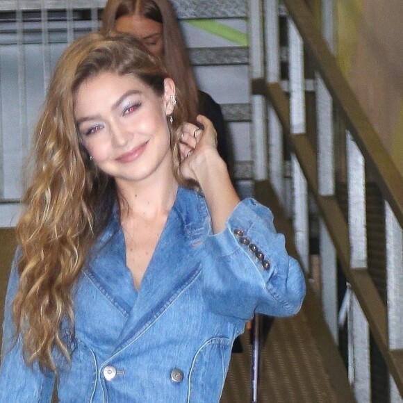 Gigi Hadid arrive à la conférence Forces of Fashion aux Milk Studios à New York. Le 11 octobre 2018