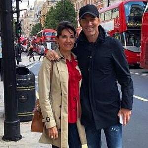 Zinédine Zidane avec sa femme Véronique à Londres le 25 septembre 2018.