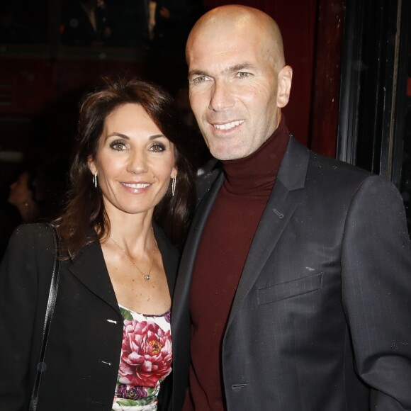 Semi-exclusif - Zinedine Zidane et sa femme Véronique - Dîner de l'équipe de France 98 au Buddha-Bar à Paris à l'occasion des 20 ans de la victoire de l'équipe de France, le 11 juin 2018. © Marc Ausset-Lacroix/Bestimage