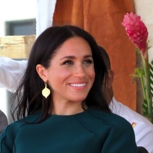 Meghan Markle, duchesse de Sussex (enceinte) assiste à une cérémonie traditionnelle fidjienne à la dernière étape de leur voyage officiel aux Fidji, à Nadi, Fidji, le 25 octobre 2018.