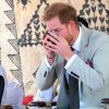 Le prince Harry, duc de Sussex assiste à une cérémonie traditionnelle fidjienne à la dernière étape de leur voyage officiel aux Fidji, à Nadi, Fidji, le 25 octobre 2018.