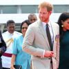Le prince Harry, duc de Sussex, et Meghan Markle, duchesse de Sussex (enceinte) assistent à une cérémonie traditionnelle fidjienne à la dernière étape de leur voyage officiel aux Fidji, à Nadi, Fidji, le 25 octobre 2018.