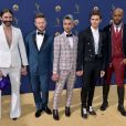 Jonathan Van Ness, Bobby Berk, Tan France, Antoni Porowski et Karamo Brown aux 70e Emmy Awards à Los Angeles, le 17 septembre 2018.