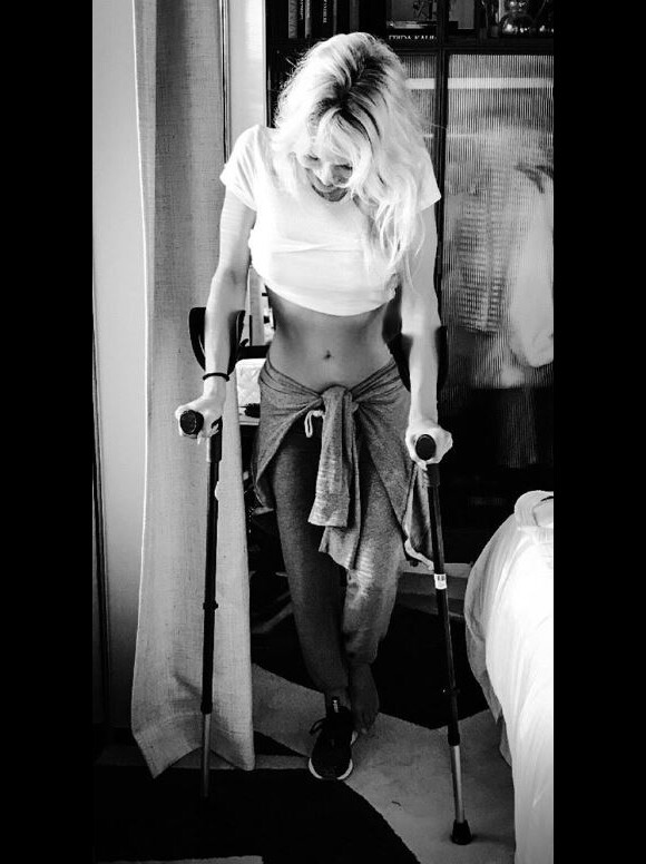 Pamela Anderson blessée - Instagram, 17 octobre 2018