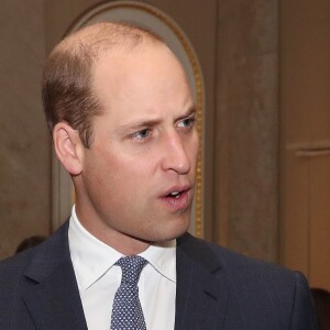 Le prince William, duc de Cambridge, lors d'une réception avec les plongeurs qui ont secourus les 12 enfants prisonniers de la grotte de Tham Luang en Thaïlande, au palais de Buckingham à Londres. Le 16 octobre 2018