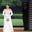  La princesse Ayako de Takamado, avant de quitter la famille impériale du Japon, a accompli un rituel le 26 octobre 2018 au palais impérial à Tokyo en vue de son mariage trois jours plus tard avec Kei Moriya. 