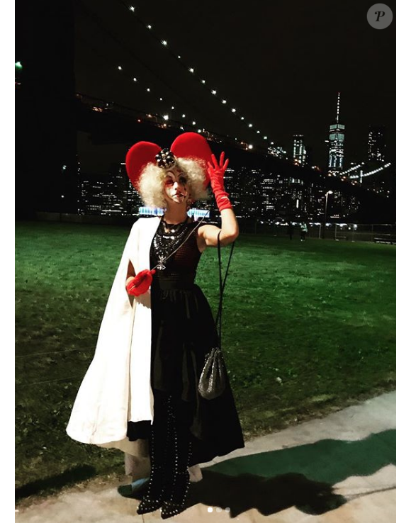 Jazmin Grace Grimaldi en Reine de coeur pour Halloween 2018 à New York, photo issue de son compte Instagram.