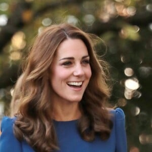 Kate Middleton, duchesse de Cambridge, visite l'Imperial War Museum à Londres pour consulter des lettres de famille datant de la Première guerre mondiale. Le 31 octobre 2018