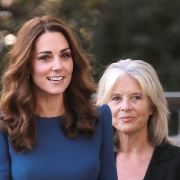 Kate Middleton, duchesse de Cambridge, visite l'Imperial War Museum à Londres pour consulter des lettres de famille datant de la Première guerre mondiale. Le 31 octobre 2018