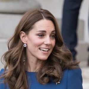 Kate Middleton, duchesse de Cambridge, visite l'Imperial War Museum à Londres pour consulter des lettres de famille datant de la Première guerre mondiale. Le 31 octobre 2018