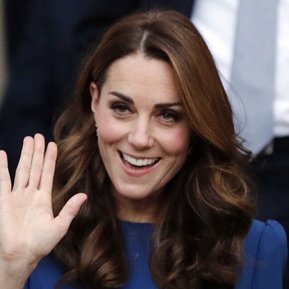 Kate Middleton, duchesse de Cambridge, visite l'Imperial War Museum à Londres pour consulter des lettres de famille datant de la Première guerre mondiale. Le 31 octobre 2018