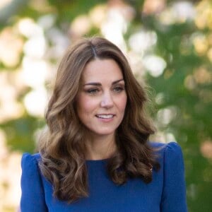 Kate Middleton, duchesse de Cambridge, visite l'Imperial War Museum à Londres pour consulter des lettres de famille datant de la Première guerre mondiale. Le 31 octobre 2018