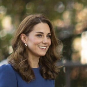 Kate Middleton, duchesse de Cambridge, visite l'Imperial War Museum à Londres pour consulter des lettres de famille datant de la Première guerre mondiale. Le 31 octobre 2018