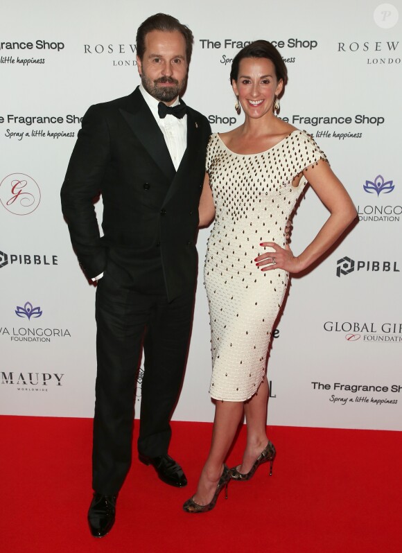 Alfie Boe et sa femme Sarah Boe - Les célébrités posent lors du photocall de la soirée Global Gift à Londres le 2 novembre 2018.