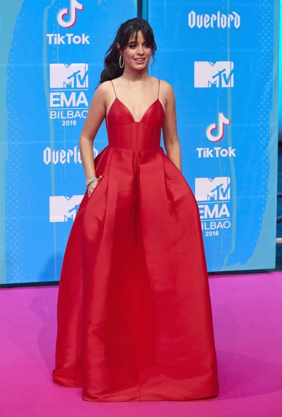 Camila Cabello à la soirée MTV Europe Music Awards à Bilbao en Espagne, le 4 novembre 2018.