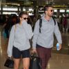 Exclusif - Scott Disick et sa compagne Sofia Richie arrivent à l'aéroport de LAX à Los Angeles, le 4 novembre 2018.