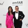 Anais Monory, Jean Roch - Photocall de la soirée "amfAR Gala Cannes 2018" à l'Eden Roc au Cap d'Antibes, le 17 mai 2018. © Jacovides/Borde/Moreau/Bestimage