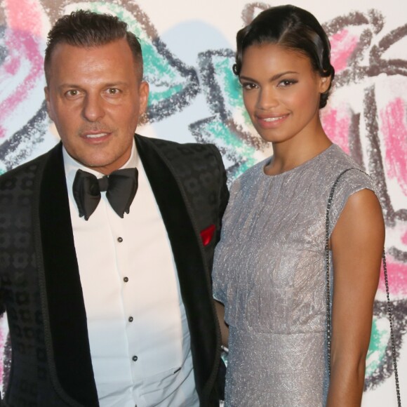 Jean-Roch et sa compagne Anaïs Monory - Bal de la Rose "Art Deco" à Monaco le 28 mars 2015.